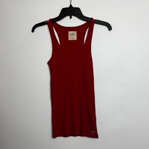 Hollister Women's Bold Red Tank Top